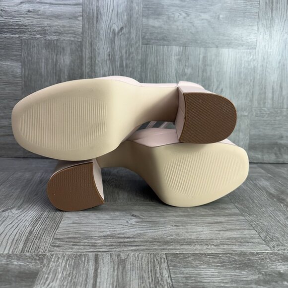 Madden Girl Dion Blush Women's size 9 Platform Ankle Strap Pumps - Picture 8 of 9